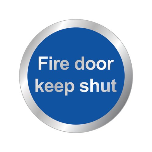 Safety Sign Fire Door Keep Shut 76Mm RDS15