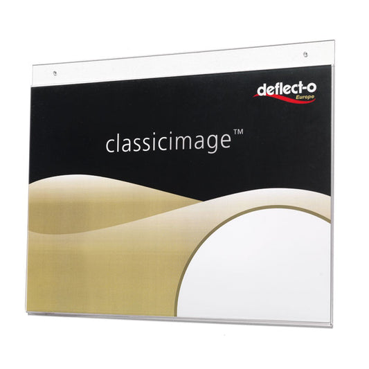 Deflecto A4 Landscape Wall Sign Holder
