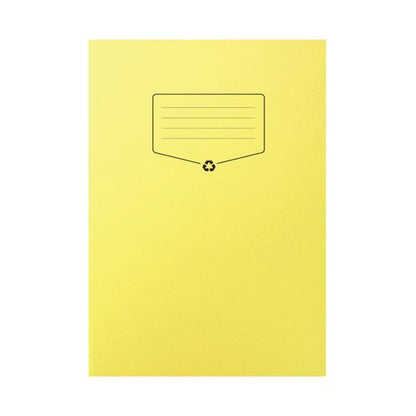 Silvine Recycled Exercise Book Lined with Margin 64 Pages A4 Yellow (Pack of 10) EXRE103