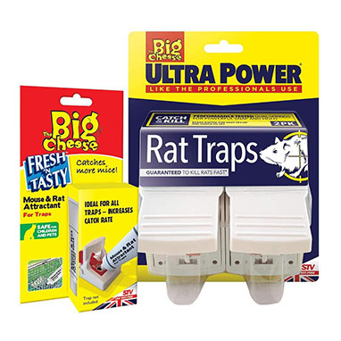 The Big Cheese Ultra Power 2-Pack Rat Trap & Mouse & Rat Attractant - GARDEN & PET SUPPLIES