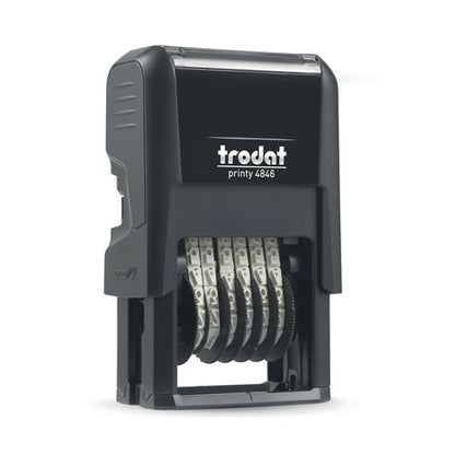 Trodat Printy 4846 Self-Inking 6 Band Numberer Stamp 211619