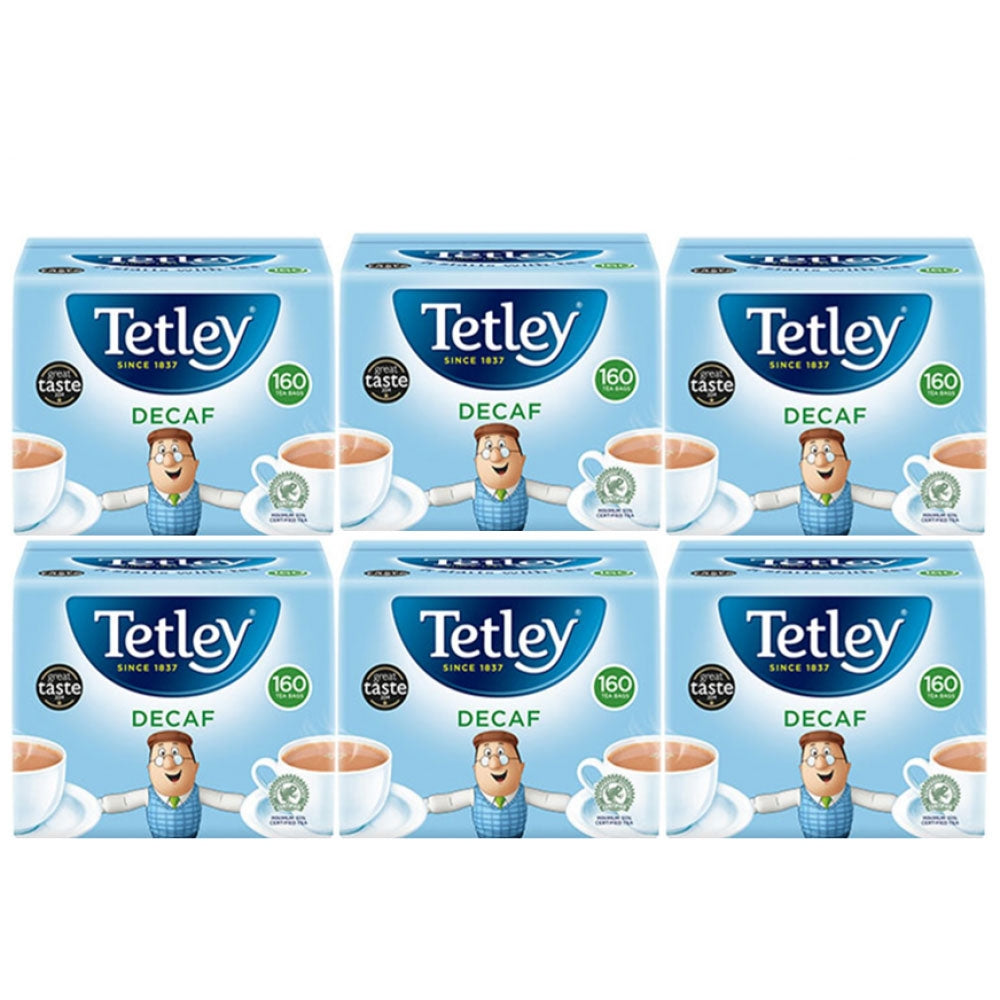 Tetley Decaffeinated Tea Bags 160's