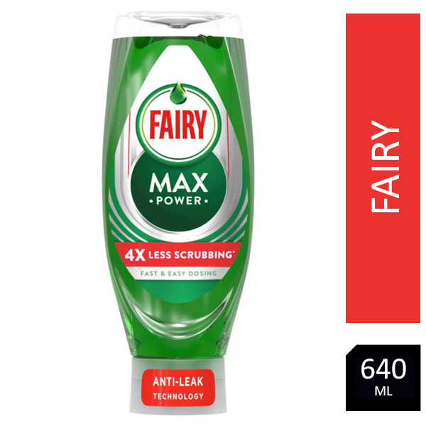 Fairy Max Power Original Washing Up Liquid 6 x 640ml