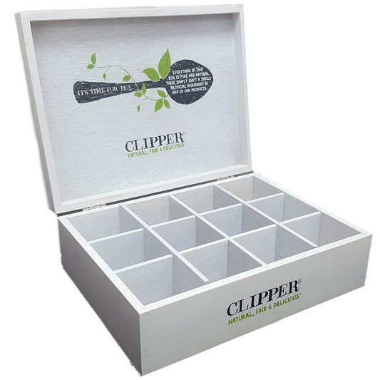 Clipper 12 Compartment Wooden Display Box (Empty)