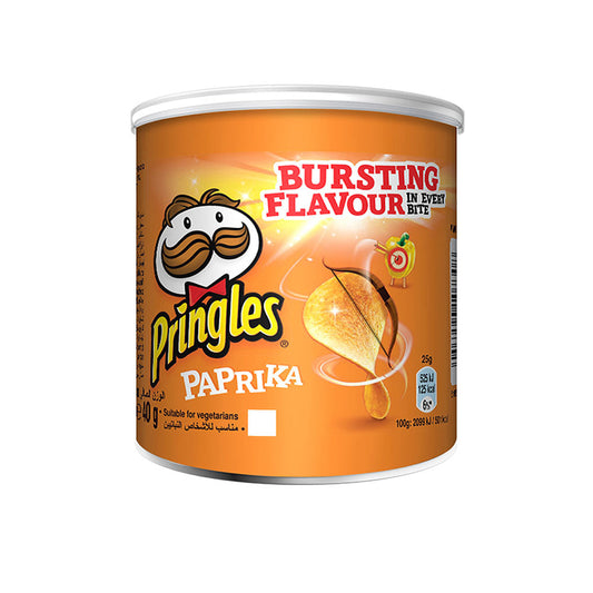 Pringles Paprika Crisps 40g x 12 per case