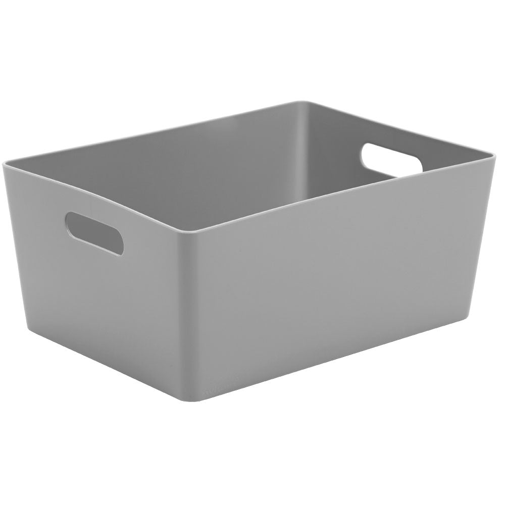 Wham Grey Rectangular Studio Basket 5.02 11.5 Litre