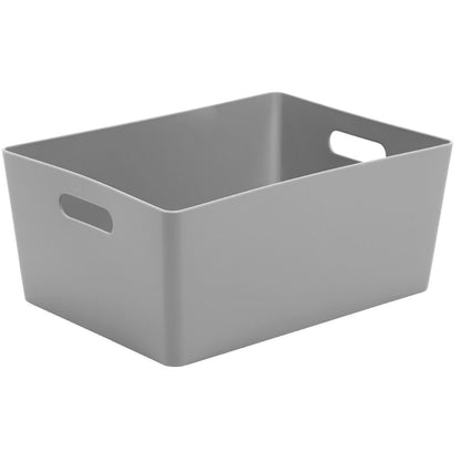 Wham Grey Rectangular Studio Basket 5.02 11.5 Litre