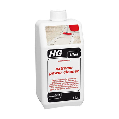 HG Tiles Extreme Power Cleaner 1 Litre Covers: 35-70m² per litre.