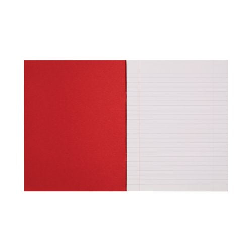 Rhino Exercise Book 8mm Ruled 80 Pages 9x7 Red (Pack of 100) VC46631