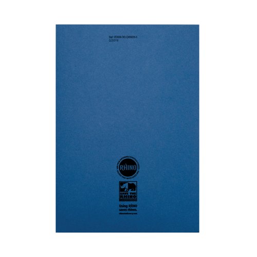 Rhino Exercise Book 64 Page F8M A4 Dark Blue (Pack of 50) VEX677-1085-6