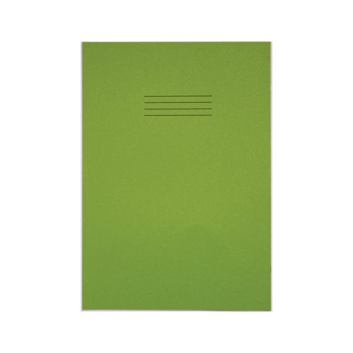 Rhino Exercise Book 8mm Ruled with Margin 80 Pages A4+ Light Green (Pack of 50) VDU080-238-6