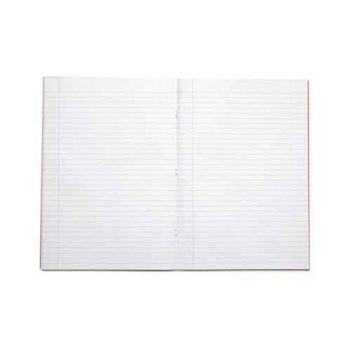 Rhino Exercise Book 80 Page A4 8mm Ruled Pink Contract (Pack of 50) VEXV668-115-8