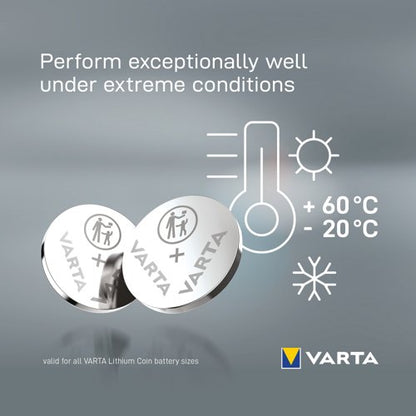 Varta CR2025 Lithium Coin Cell Battery (Pack of 2) 06025101402