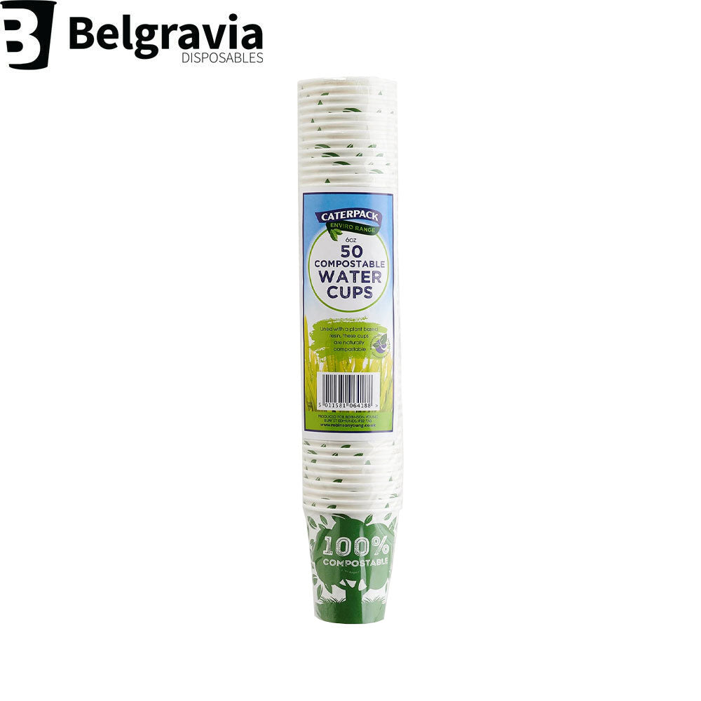 Belgravia Caterpack Paper Cups 6oz Pack 50's