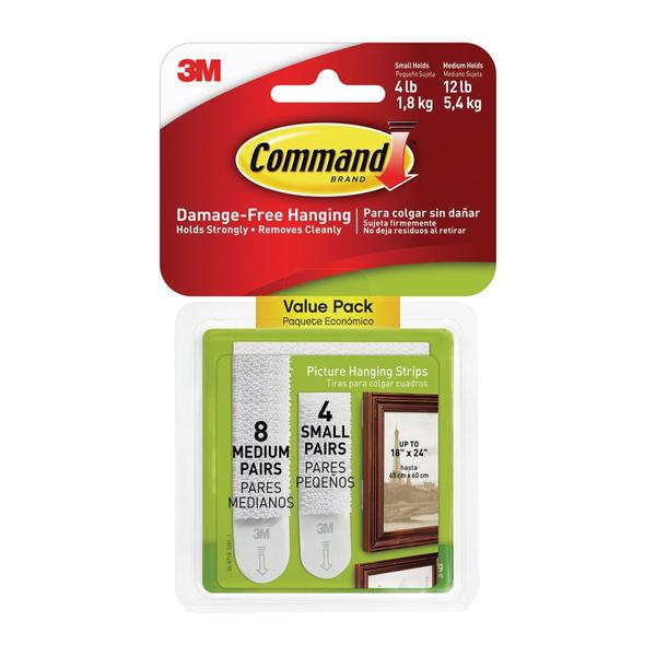 GARDEN & PET SUPPLIES - 3M Command 17203 Small & Medium Picture Hanging Strips