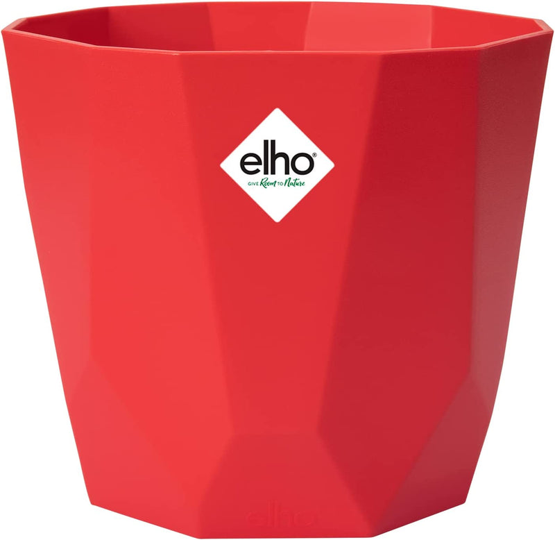 Elho b.For Rock Contemporary Plant Pots 18cm BRILLIANT RED