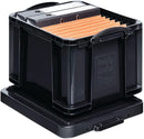 Really Useful Black Plastic Storage Box 35 Litre