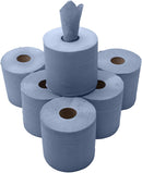 Janit-X Eco 100% Recycled Centrefeed Rolls Blue 6 x 150m CHSA Accredited