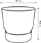 Elho Greenville Round Pot & Base LIVING BLACK 20cm