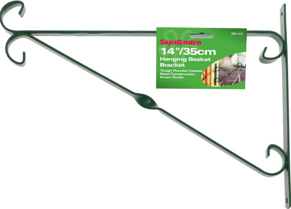 GARDEN & PET SUPPLIES - 14 inch Hanging Basket Bracket GREEN