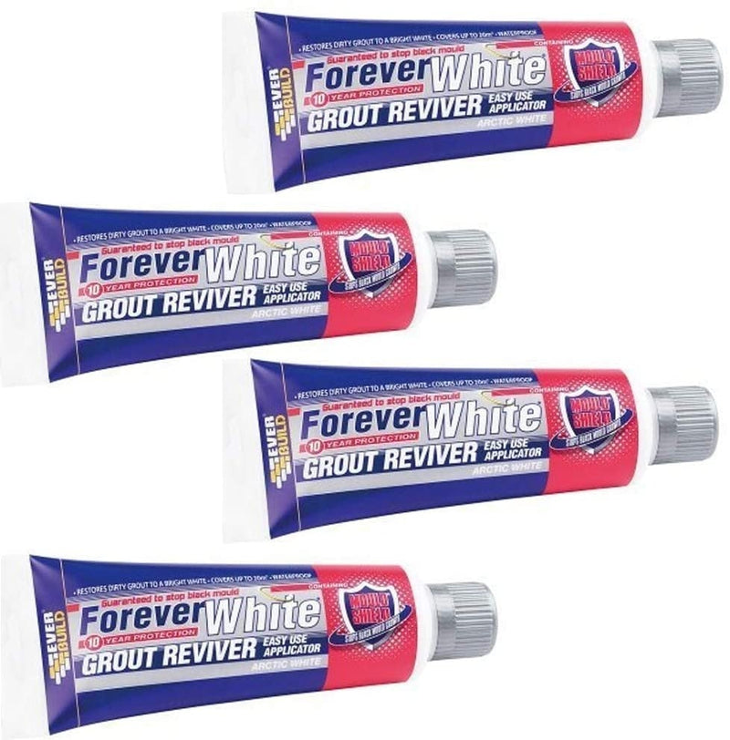 Everbuild Forever White Grout Reviver 200ml {4-Pack} - GARDEN & PET SUPPLIES