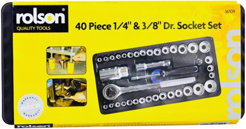 Rolson 40 Piece Dr Socket Set