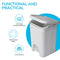 Fixtures Lace Design 5 Litre Pedal Bin White