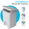 Fixtures Lace Design 5 Litre Pedal Bin White