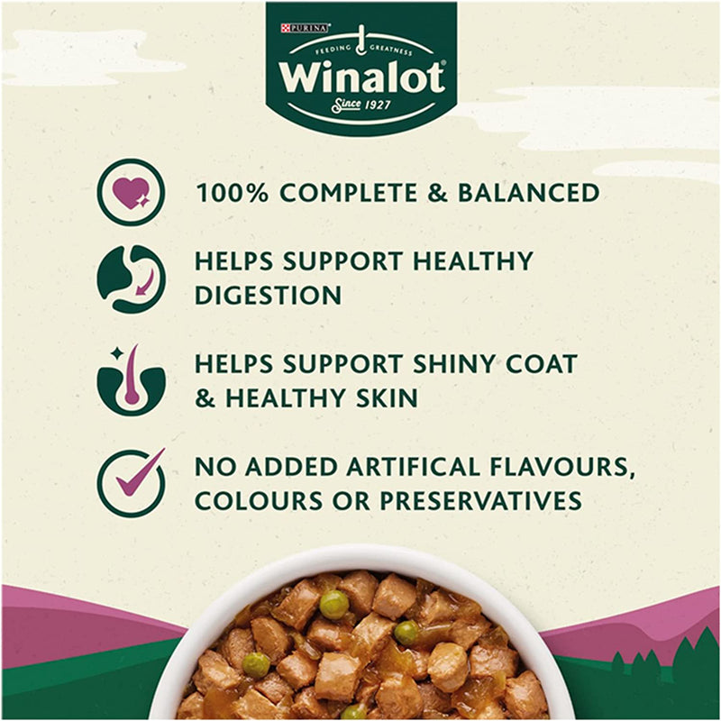 Winalot Wet Dog Food Meaty Chunks in Jelly 80 x 100g