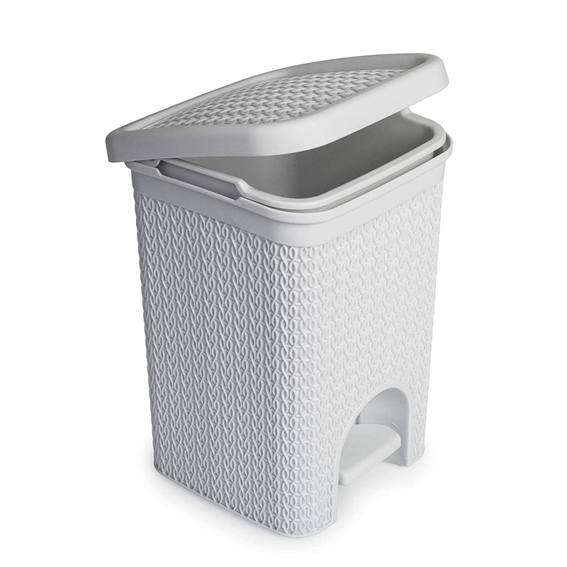 Fixtures Lace Design 5 Litre Pedal Bin White