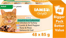 IAMs Delights Adult Cat Land & Sea Collection in Gravy 48x85g