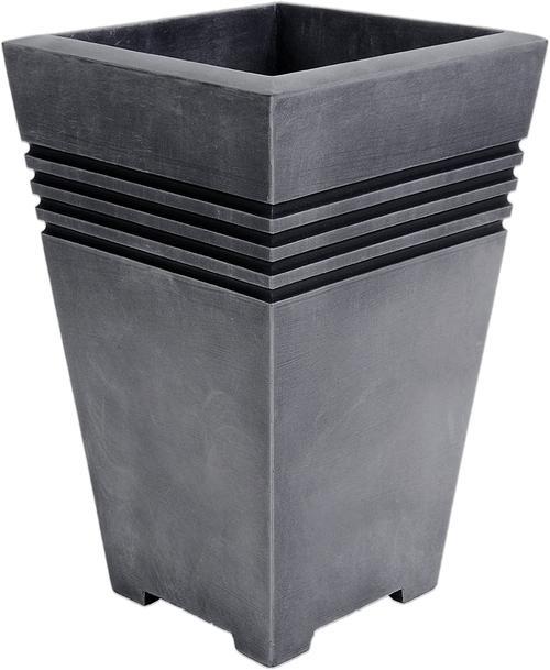 GARDEN & PET SUPPLIES - Strata Tall Milano Pewter Planter 30x46cm