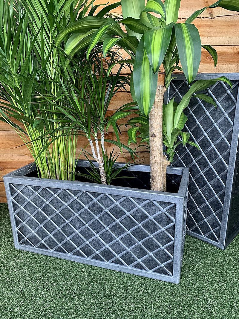 Strata Lazio Plastic Trough Grey 70cm