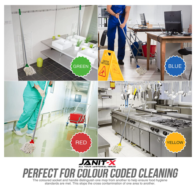 Janit-X PY Smooth Socket Mop 12oz Red (Pack of 10)