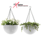 GARDEN & PET SUPPLIES - Fixtures Brown Rattan Effect Hanging Basket LARGE 25cm x 16cm