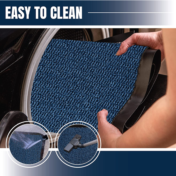 Fixtures Barrier Doorway Door Floor Mat 60cm x 80cm Blue