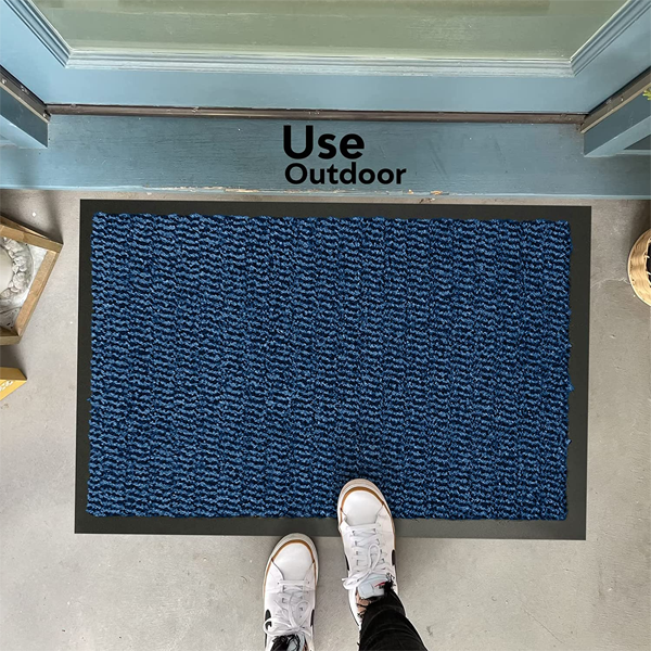 Fixtures Barrier Doorway Door Floor Mat 60cm x 80cm Blue