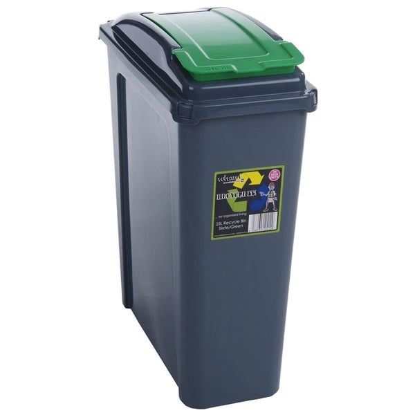 GARDEN & PET SUPPLIES - Wham Recycle It Slimline Bin Multi-purpose 4 x 25L Mixed Colours