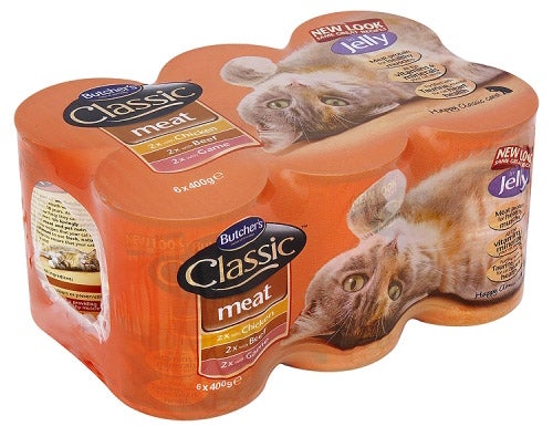 Butcher's Cat Food Classic Meat Variety Pack in Jelly 6 x 400g - GARDEN & PET SUPPLIES