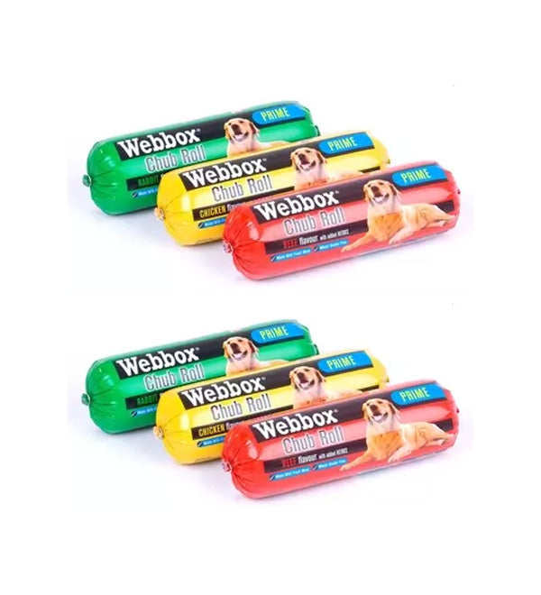 GARDEN & PET SUPPLIES - Webbox Prime Chub Roll Assorted 6x720g