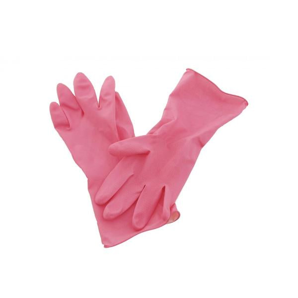 GARDEN & PET SUPPLIES - Cumfies Medium Rubber Pink Gloves (One Pair)