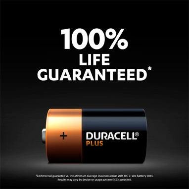 Duracell C Sized Plus Batteries {CDUR+} Pack 2