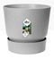 GARDEN & PET SUPPLIES - Elho Greenville Round Pot & Base LIVING CONCRETE 20cm