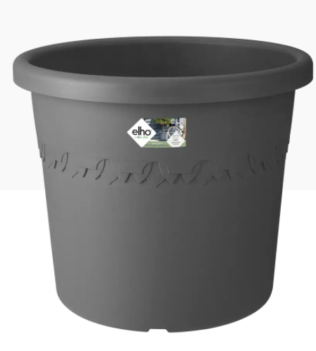 GARDEN & PET SUPPLIES - Elho Cilindro Large Wheeled Flower Pot 40cm ANTHRACITE