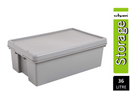 Wham Bam Grey Heavy Duty Storage Box 36 Litre