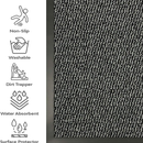 Fixtures Barrier Doorway Door Floor Mat 40cm x 60cm Grey