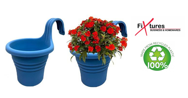 Fixtures Hang Easy Single Blue Eco Planter