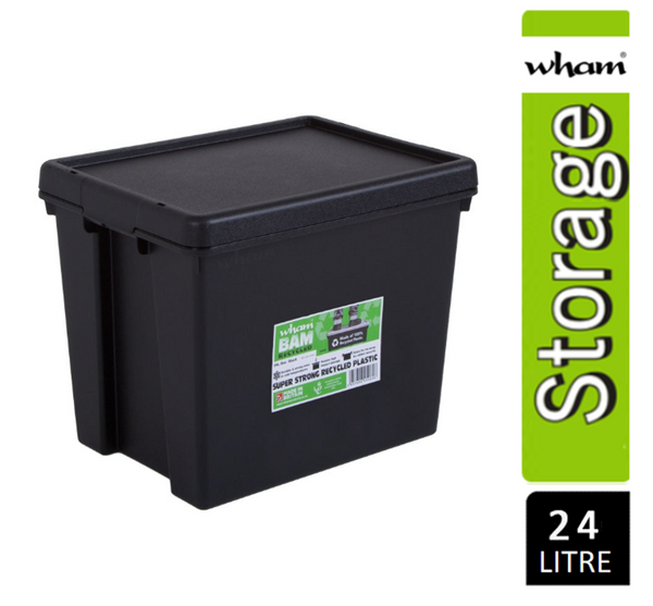 GARDEN & PET SUPPLIES - Wham Bam Black Recycled Storage Box 154 Litre