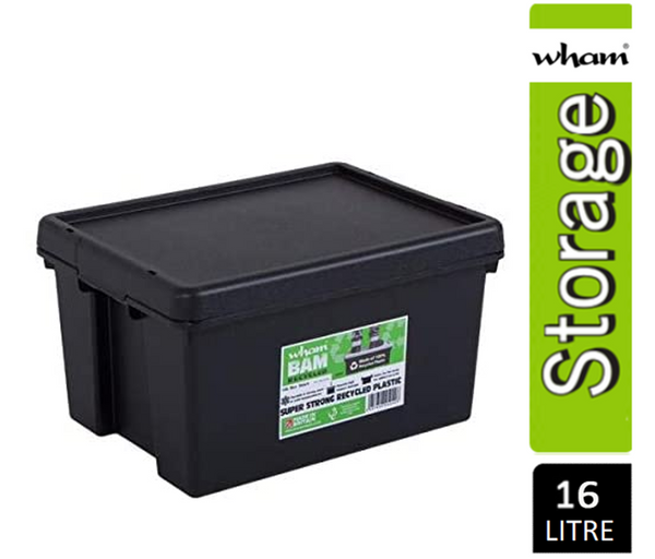 GARDEN & PET SUPPLIES - Wham Bam Grey Heavy Duty Storage Box 36 Litre