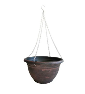 GARDEN & PET SUPPLIES - Fixtures Copper Large Garden Hanging Basket 37cm x 20cm {Wholesale x 120}